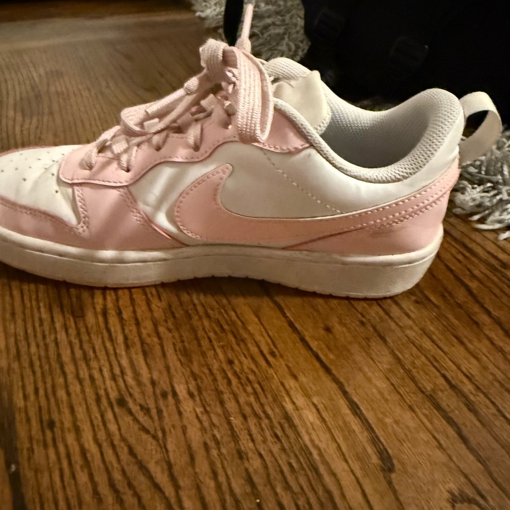 Nike Kids Pink and White Sneakers
